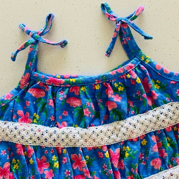 Roxy Girl Floral Dress and Bloomers Set Size 18 Months - Picture 4 of 10